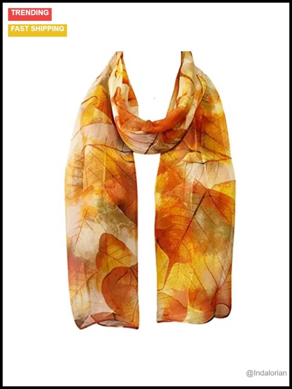 Lightweight Sheer Chiffon Scarf Fashion Scarf Polyester Blend